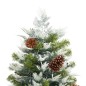 vidaXL Weihnachtsbaum mit LEDs & Kiefernzapfen Grün 195 cm PVC & PE vidaXL Weihnachtsbaum mit LEDs & Kiefernzapfen Grün 195 cm PVC & PE