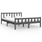 vidaXL Massivholzbett Grau 120x200 cm vidaXL Massivholzbett Grau 120x200 cm