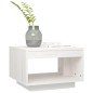 vidaXL Couchtisch Weiß 50x50x33,5 cm Kiefer Massivholz vidaXL Couchtisch Weiß 50x50x33,5 cm Kiefer Massivholz