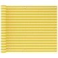 vidaXL Balkon-Sichtschutz Gelb und Weiß 75x300 cm HDPE vidaXL Balkon-Sichtschutz Gelb und Weiß 75x300 cm HDPE