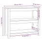 vidaXL Bücherregal Schwarz 80x35x68 cm Massivholz Kiefer vidaXL Bücherregal Schwarz 80x35x68 cm Massivholz Kiefer