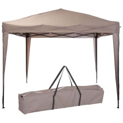 ProGarden Partyzelt Easy-Up 300x300x245 cm Taupe