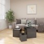 vidaXL Beistelltische 3 Stk. Hochglanz-Grau Holzwerkstoff vidaXL Beistelltische 3 Stk. Hochglanz-Grau Holzwerkstoff