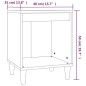 vidaXL Nachttisch Betongrau 40x35x50 cm vidaXL Nachttisch Betongrau 40x35x50 cm