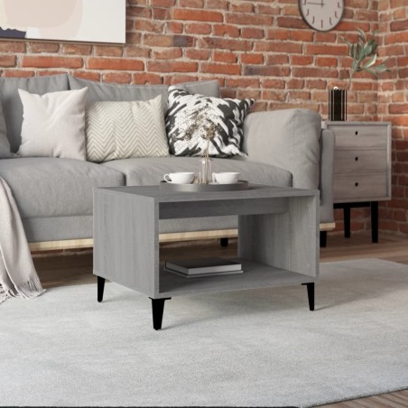 vidaXL Couchtisch Grau Sonoma 60x50x40 cm Holzwerkstoff