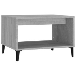 vidaXL Couchtisch Grau Sonoma 60x50x40 cm Holzwerkstoff