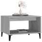 vidaXL Couchtisch Grau Sonoma 60x50x40 cm Holzwerkstoff vidaXL Couchtisch Grau Sonoma 60x50x40 cm Holzwerkstoff