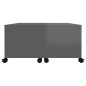 vidaXL Couchtisch Hochglanz-Grau 75x75x38 cm Holzwerkstoff vidaXL Couchtisch Hochglanz-Grau 75x75x38 cm Holzwerkstoff