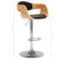Barhocker Schwarz Bugholz und Kunstleder Barhocker Schwarz Bugholz und Kunstleder