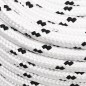 vidaXL Bootsseil Geflochten Weiß 14 mmx25 m Polyester vidaXL Bootsseil Geflochten Weiß 14 mmx25 m Polyester