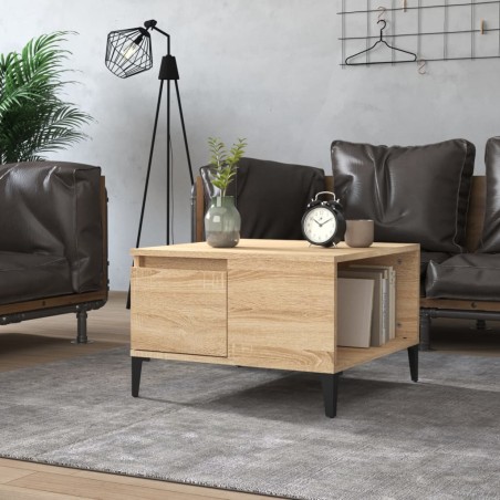 vidaXL Couchtisch Sonoma-Eiche 55x55x36,5 cm Holzwerkstoff