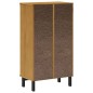 vidaXL Schuhschrank FLAM 59,5x35x107 cm Massivholz Kiefer