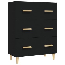 vidaXL Sideboard Schwarz 70x34x90 cm Holzwerkstoff