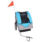 vidaXL Fahrradanhänger Grau und Blau 30 kg vidaXL Fahrradanhänger Grau und Blau 30 kg
