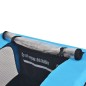 vidaXL Fahrradanhänger Grau und Blau 30 kg vidaXL Fahrradanhänger Grau und Blau 30 kg