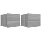 vidaXL Nachttische 2 Stk. Grau Sonoma 40x30x30 cm Holzwerkstoff vidaXL Nachttische 2 Stk. Grau Sonoma 40x30x30 cm Holzwerkstoff