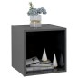 vidaXL TV-Schränke 4 Stk. Hochglanz-Grau 37x35x37 cm Holzwerkstoff vidaXL TV-Schränke 4 Stk. Hochglanz-Grau 37x35x37 cm Holzwerkstoff