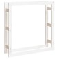 vidaXL Kaminholzregal Weiß 100x25x100 cm Massivholz Kiefer vidaXL Kaminholzregal Weiß 100x25x100 cm Massivholz Kiefer