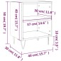 vidaXL Nachttische 2 Stk. Betongrau 40x30x50 cm Holzwerkstoff vidaXL Nachttische 2 Stk. Betongrau 40x30x50 cm Holzwerkstoff