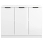 vidaXL Sideboard Hochglanz-Weiß 90,5x30x70 cm Holzwerkstoff vidaXL Sideboard Hochglanz-Weiß 90,5x30x70 cm Holzwerkstoff