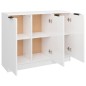 vidaXL Sideboard Hochglanz-Weiß 90,5x30x70 cm Holzwerkstoff vidaXL Sideboard Hochglanz-Weiß 90,5x30x70 cm Holzwerkstoff