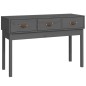 vidaXL Konsolentisch Grau 114x40x75 cm Massivholz Kiefer vidaXL Konsolentisch Grau 114x40x75 cm Massivholz Kiefer