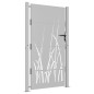 vidaXL Gartentor 105x205 cm Cortenstahl Gras-Design vidaXL Gartentor 105x205 cm Cortenstahl Gras-Design