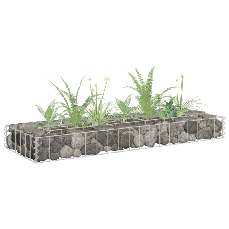 vidaXL Gabionen-Hochbeet Verzinkter Stahl 90x30x10 cm vidaXL Gabionen-Hochbeet Verzinkter Stahl 90x30x10 cm