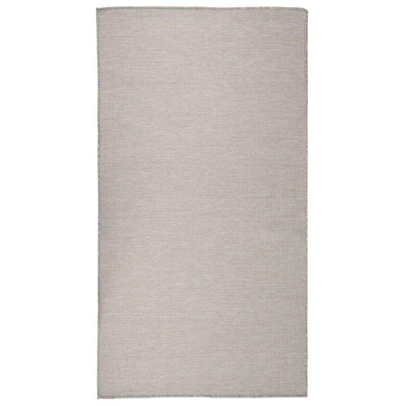 vidaXL Outdoor-Teppich Flachgewebe 80x150 cm Taupe vidaXL Outdoor-Teppich Flachgewebe 80x150 cm Taupe