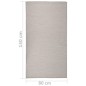 vidaXL Outdoor-Teppich Flachgewebe 80x150 cm Taupe vidaXL Outdoor-Teppich Flachgewebe 80x150 cm Taupe