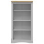 vidaXL Bücherschrank 4 Fächer Mexiko-Stil Kiefernholz Grau 81x29x150cm vidaXL Bücherschrank 4 Fächer Mexiko-Stil Kiefernholz Grau 81x29x150cm