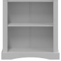 vidaXL Bücherschrank 4 Fächer Mexiko-Stil Kiefernholz Grau 81x29x150cm vidaXL Bücherschrank 4 Fächer Mexiko-Stil Kiefernholz Grau 81x29x150cm