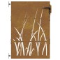 vidaXL Gartentor 85x150 cm Cortenstahl Gras-Design vidaXL Gartentor 85x150 cm Cortenstahl Gras-Design