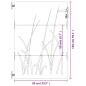 vidaXL Gartentor 85x150 cm Cortenstahl Gras-Design vidaXL Gartentor 85x150 cm Cortenstahl Gras-Design