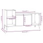 vidaXL TV-Schrank Sonoma-Eiche 100x35x55 cm Holzwerkstoff vidaXL TV-Schrank Sonoma-Eiche 100x35x55 cm Holzwerkstoff