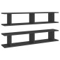 vidaXL Wandregale 2 Stk. Grau 105x18x20 cm Holzwerkstoff vidaXL Wandregale 2 Stk. Grau 105x18x20 cm Holzwerkstoff