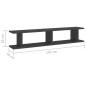 vidaXL Wandregale 2 Stk. Grau 105x18x20 cm Holzwerkstoff vidaXL Wandregale 2 Stk. Grau 105x18x20 cm Holzwerkstoff