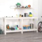 vidaXL Werkbank Weiß 180x50x80 cm Massivholz Kiefer vidaXL Werkbank Weiß 180x50x80 cm Massivholz Kiefer