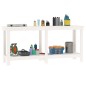 vidaXL Werkbank Weiß 180x50x80 cm Massivholz Kiefer vidaXL Werkbank Weiß 180x50x80 cm Massivholz Kiefer