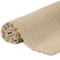 vidaXL Teppich Rechteckig Natur 80x160 cm Baumwolle vidaXL Teppich Rechteckig Natur 80x160 cm Baumwolle