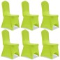 vidaXL Stretch Stuhlbezug 6 Stück Grün vidaXL Stretch Stuhlbezug 6 Stück Grün