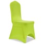 vidaXL Stretch Stuhlbezug 6 Stück Grün vidaXL Stretch Stuhlbezug 6 Stück Grün