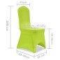 vidaXL Stretch Stuhlbezug 6 Stück Grün vidaXL Stretch Stuhlbezug 6 Stück Grün
