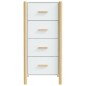 vidaXL Highboard Weiß 42x38x90 cm Holzwerkstoff vidaXL Highboard Weiß 42x38x90 cm Holzwerkstoff