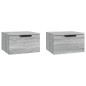 vidaXL Wand-Nachttische 2 Stk. Grau Sonoma 34x30x20 cm vidaXL Wand-Nachttische 2 Stk. Grau Sonoma 34x30x20 cm