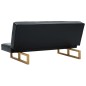 Schlafsofa Kunstleder Schwarz Schlafsofa Kunstleder Schwarz