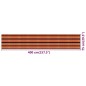 vidaXL Balkon-Sichtschutz Mehrfarbig 75x400 cm HDPE vidaXL Balkon-Sichtschutz Mehrfarbig 75x400 cm HDPE