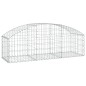 vidaXL Gabione mit Hochbogen 150x50x40/60 cm Verzinktes Eisen vidaXL Gabione mit Hochbogen 150x50x40/60 cm Verzinktes Eisen