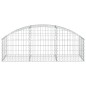 vidaXL Gabione mit Hochbogen 150x50x40/60 cm Verzinktes Eisen vidaXL Gabione mit Hochbogen 150x50x40/60 cm Verzinktes Eisen