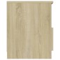 vidaXL Nachttische 2 Stk. Sonoma-Eiche 40x40x50 cm Holzwerkstoff vidaXL Nachttische 2 Stk. Sonoma-Eiche 40x40x50 cm Holzwerkstoff
